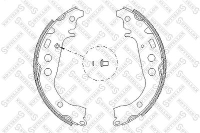 Колодки тормозные барабанные STELLOX 112100SX