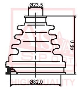 Пыльник ШРУС комплект без смазки ASVA ASBT2120