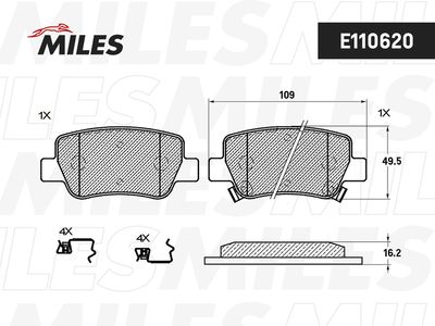 Колодки тормозные дисковые BLITZ BB0435P