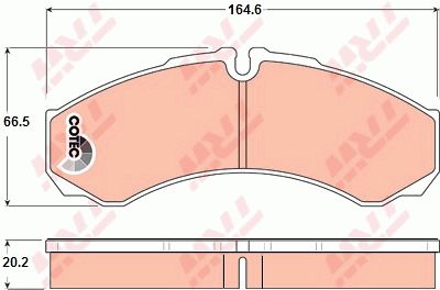 Колодки тормозные дисковые TRW GDB1345