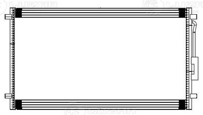 Радиатор кондиционера LUZAR LRAC0348