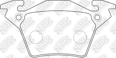 Колодки тормозные дисковые NIBK PN0141