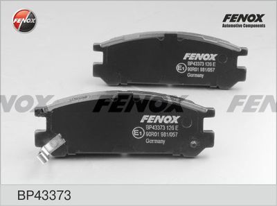 Колодки тормозные задние FENOX BP43373