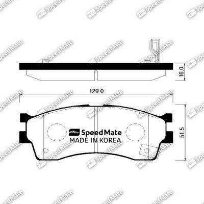 Колодки SPEEDMATE SMBPK017