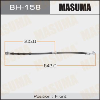 Шланг тормозной передний Masuma BH158