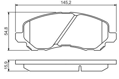 Колодки тормозные передние BOSCH 0986495253