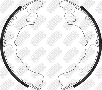 Колодки тормозные барабанные NIBK FN0037