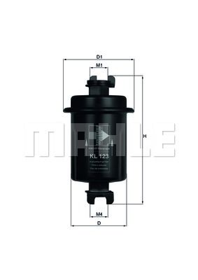 Фильтр топливный MAHLE KL123