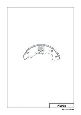 Колодки тормозные барабанные MK KASHIYAMA K9968