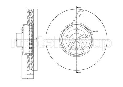 Диск тормозной METELLI 231327C