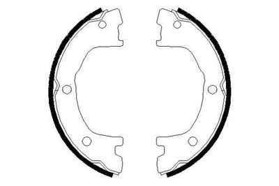 Колодки тормозные барабанные TRUSTING 034101