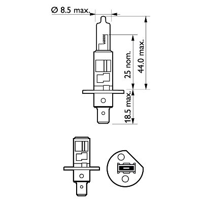 Лампа PHILIPS 12258LLECOS2