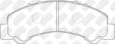 Колодки тормозные дисковые NIBK PN4543