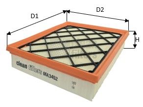 Фильтр воздушный CLEAN FILTERS MA3452