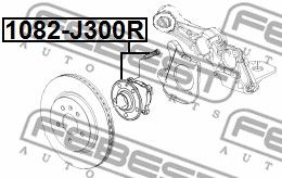 Ступица задняя FEBEST 1082J300R