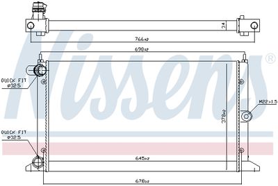 Радиатор NISSENS 67304