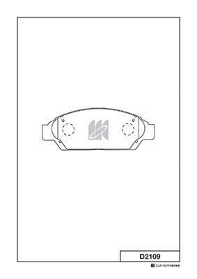 Колодки тормозные передние MK KASHIYAMA D2109