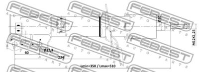Амортизатор передний газовый TORR DV1672R