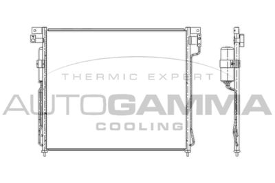 Радиатор кондиционера TERMAL 104879