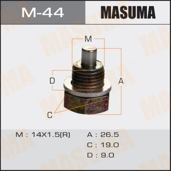 Болт маслосливной с магнитом Masuma M44