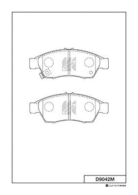Колодки тормозные дисковые передние MK KASHIYAMA D9042M