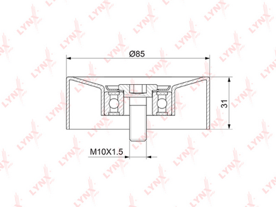 Ролик натяжной приводного ремня LYNXauto PB5136