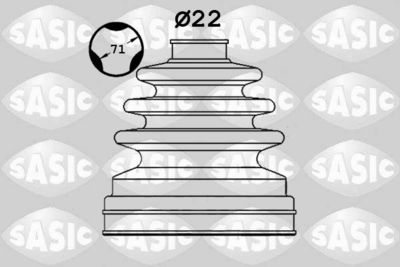 Пыльник ШРУС внутренний SASIC 1906093