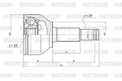 ШРУС наружный PATRON PCV1150