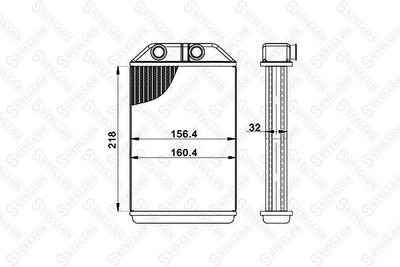 Радиатор отопителя STELLOX 1035267SX