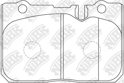Колодки тормозные дисковые передние NIBK PN1370