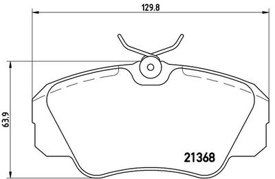 Колодки тормозные дисковые BREMBO P59016
