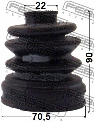 Пыльник ШРУС внутреннего комплект FEBEST 1215CM10R