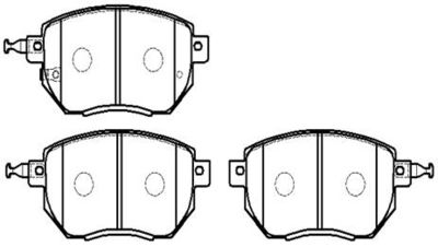 Колодки тормозные передние HSB HP5206