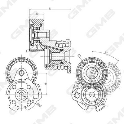 Натяжитель приводного ремня BMW 11287549873
