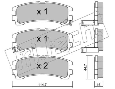 Колодки тормозные дисковые передние BESER 4230