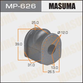 Втулка стабилизатора заднего Masuma MP626