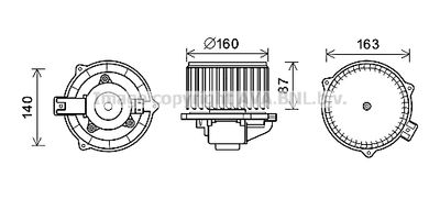 Вентилятор отопителя GM 96331060