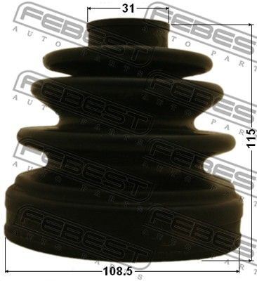 Пыльник ШРУС внутреннего комплект FEBEST 0415V75RR