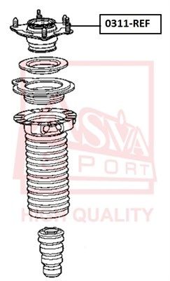 Опора амортизатора переднего ASVA 0311REF