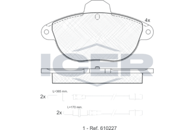 Колодки тормозные дисковые BAPCO BP0462