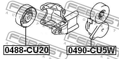 Ролик обводной FEBEST 0488CU20