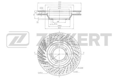 Диск тормозной передний правый Zekkert BS6506