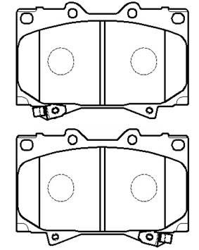 Колодки тормозные дисковые передние HSB HP5084