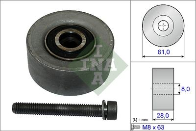 Ролик ремня ГРМ INA 532047210