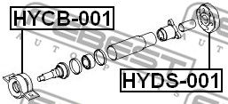 Муфта карданного вала FEBEST HYDS001