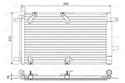 Радиатор кондиционера VALEO 810853