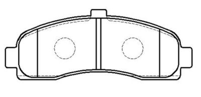 Колодки тормозные дисковые HSB HP9055