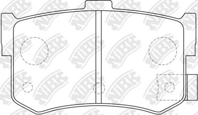 Колодки тормозные задние NIBK PN8210