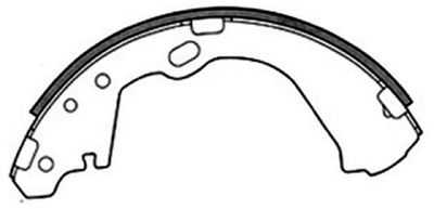 Колодки тормозные задние барабанные ALLIED NIPPON ABS0231