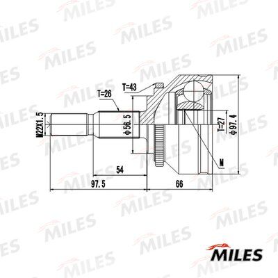 ШРУС наружный Miles GA20511